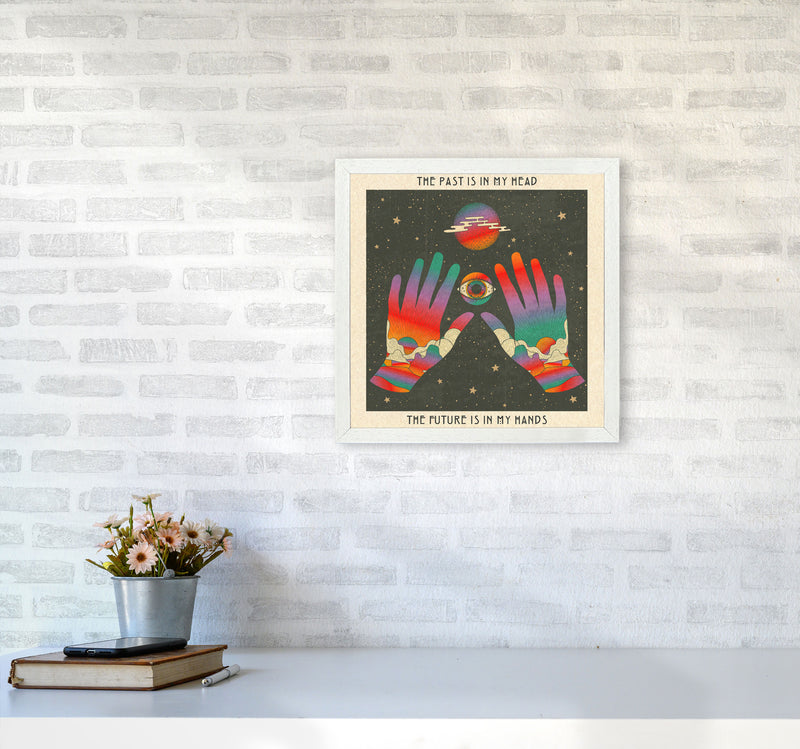 My Hands Final For Print Art Print by Inktally4040 Oak Frame