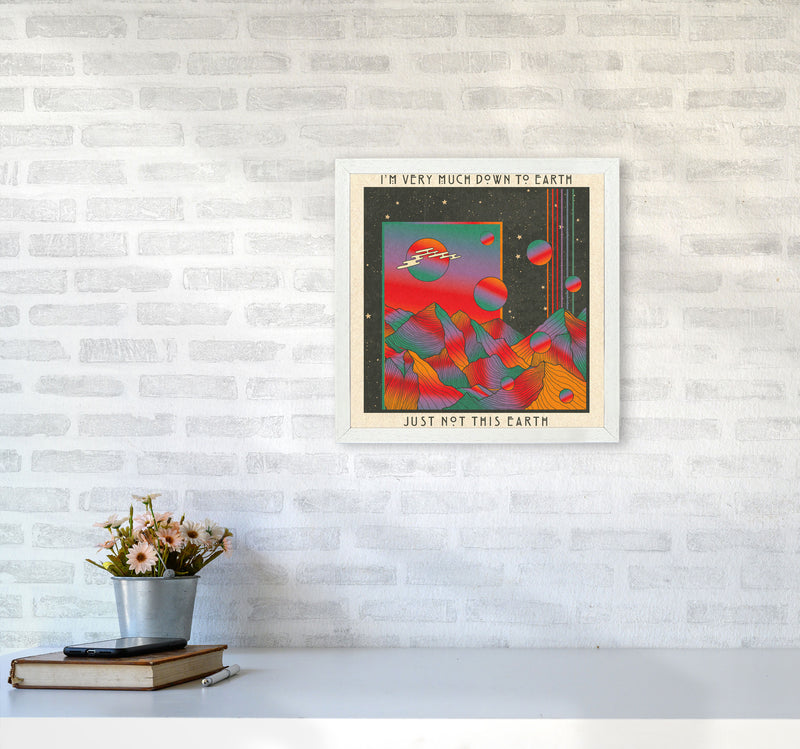 Down To Earth Art Print by Inktally4040 Oak Frame