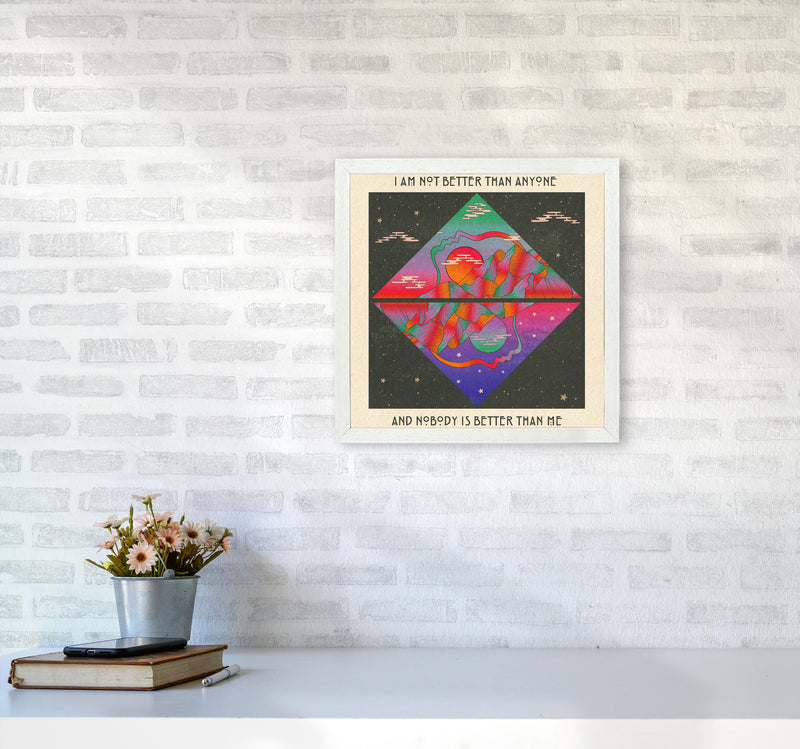 I Am No Better Final - 7000Px Art Print by Inktally4040 Oak Frame