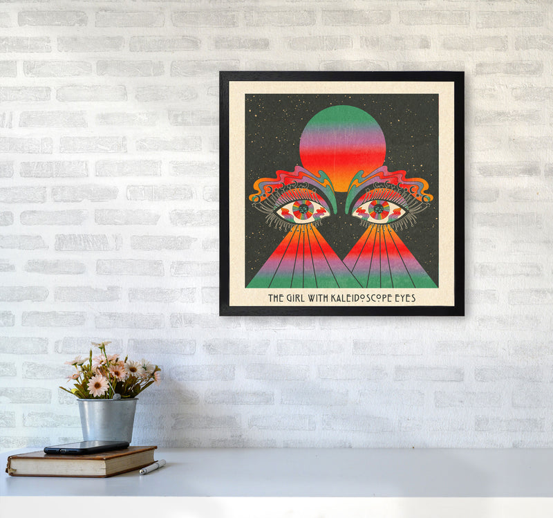 The Girl - Text 2 Art Print by Inktally5050 White Frame