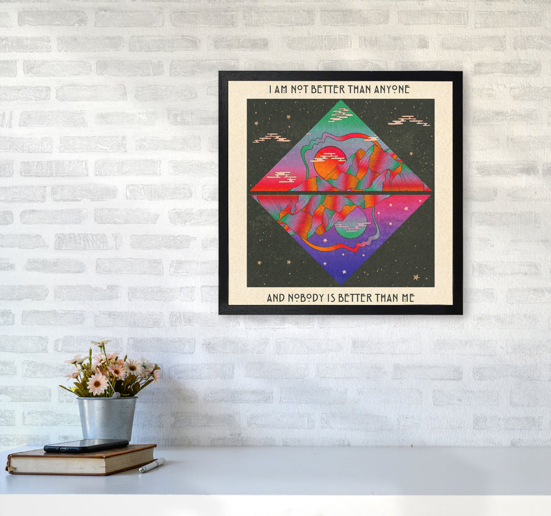 I Am No Better Final - 7000Px Art Print by Inktally5050 White Frame