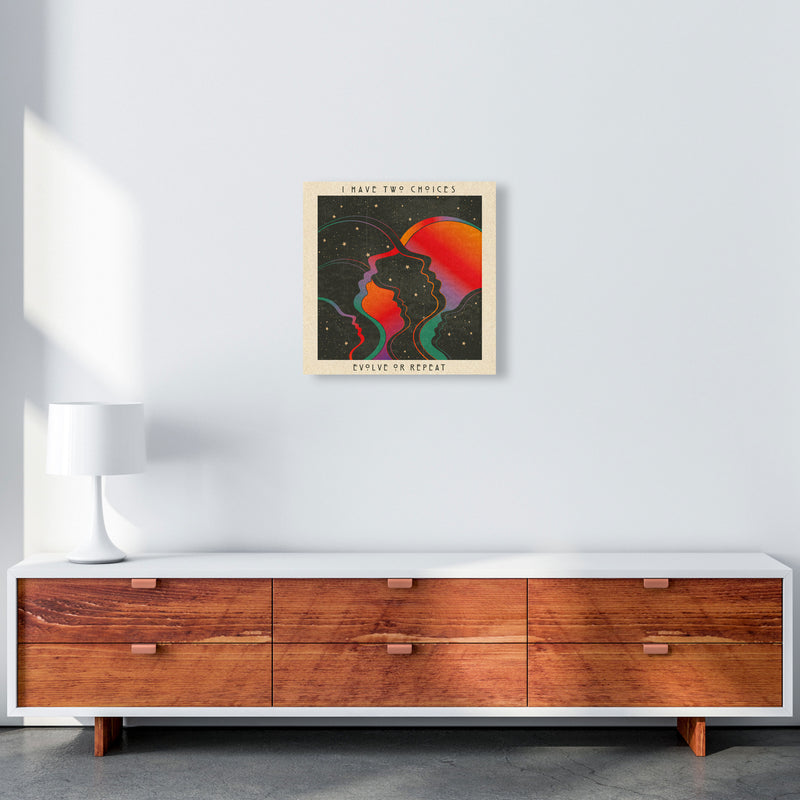 Evolve Or Repeat Art Print by Inktally 50x50 Canvas