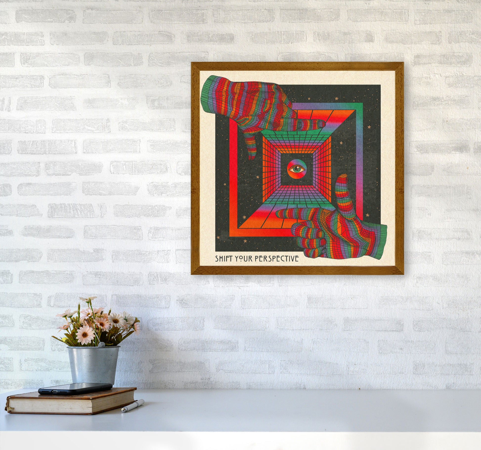 Shift Your Perspective Art Print by Inktally5050 Print Only