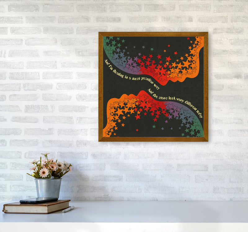 Space Oddity Textured Art Print by Inktally5050 Print Only