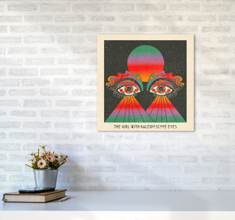 The Girl - Text 2 Art Print by Inktally5050 Black Frame