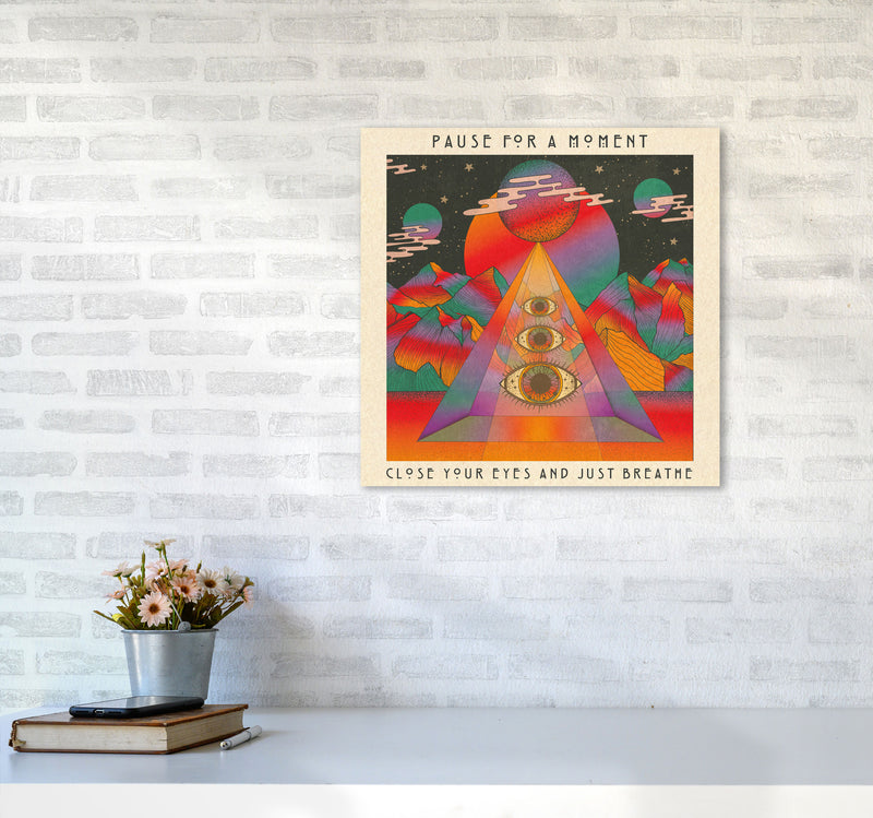 Breathe Final For Print Art Print by Inktally5050 Black Frame