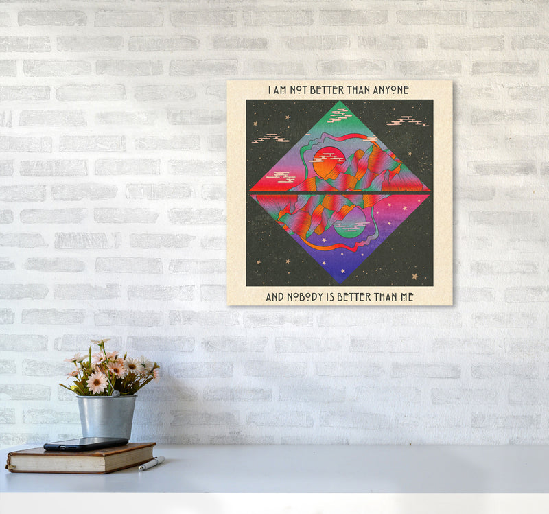 I Am No Better Final - 7000Px Art Print by Inktally5050 Black Frame