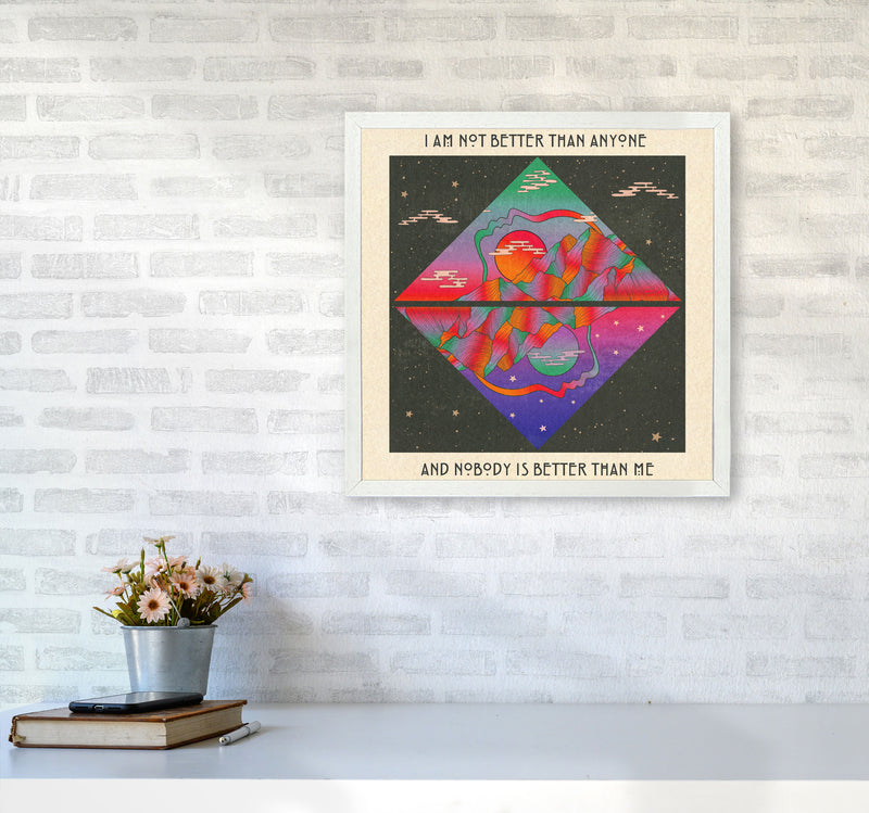 I Am No Better Final - 7000Px Art Print by Inktally5050 Oak Frame