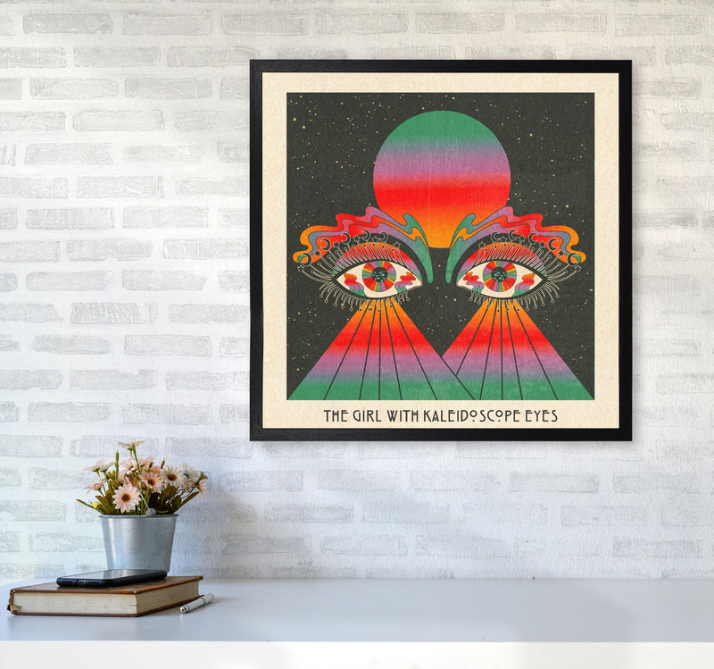 The Girl - Text 2 Art Print by Inktally6060 White Frame