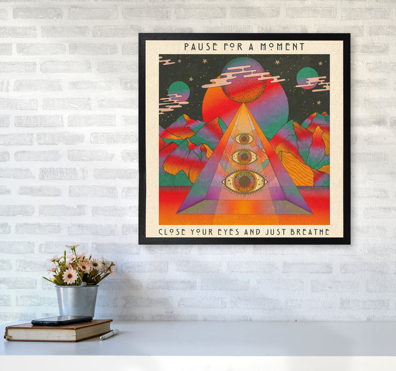 Breathe Final For Print Art Print by Inktally6060 White Frame