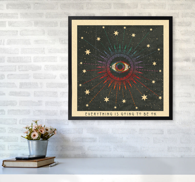 Everything Is Going To Be Ok Art Print by Inktally6060 White Frame