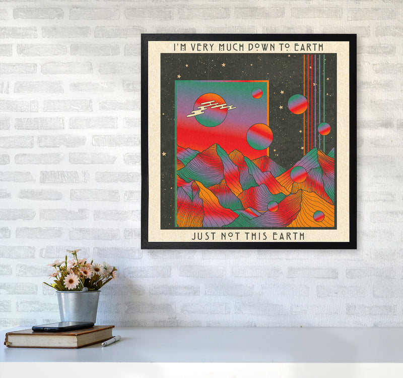 Down To Earth Art Print by Inktally6060 White Frame