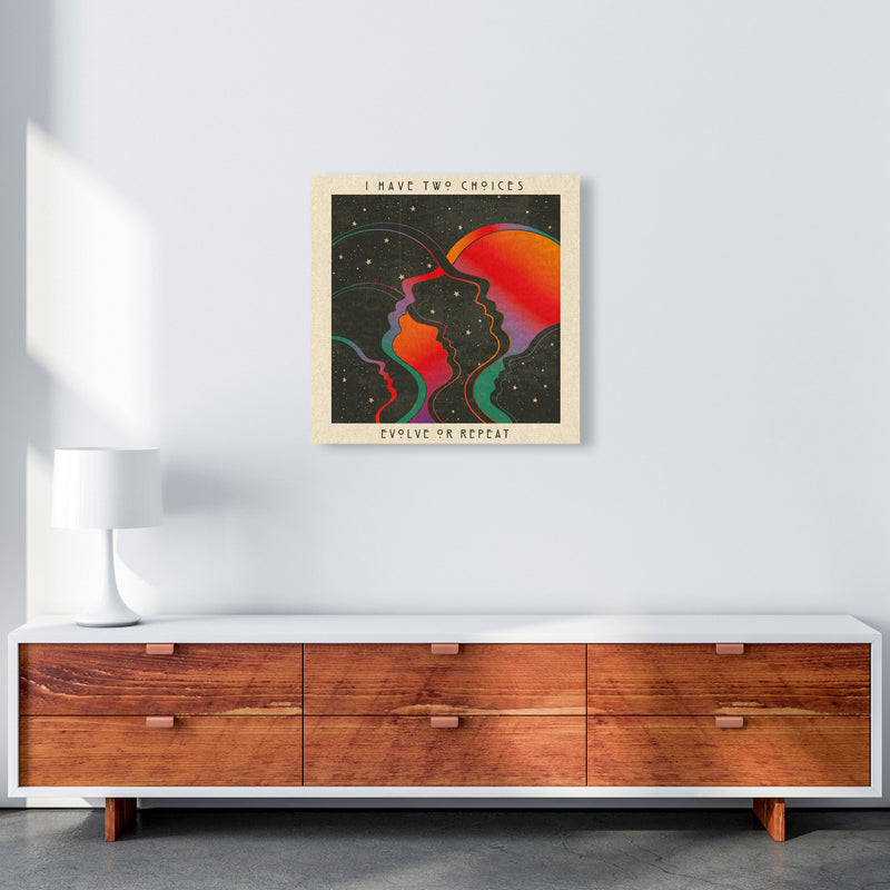 Evolve Or Repeat Art Print by Inktally 60x60 Canvas