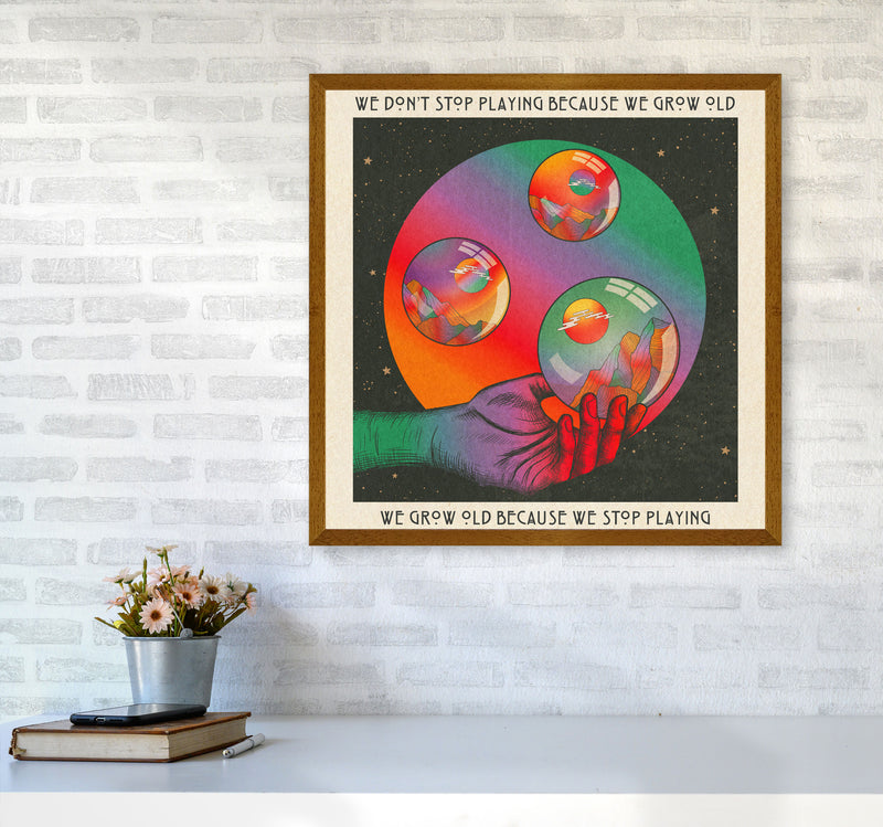 Play - Texted Art Print by Inktally6060 Print Only