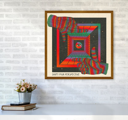 Shift Your Perspective Art Print by Inktally6060 Print Only