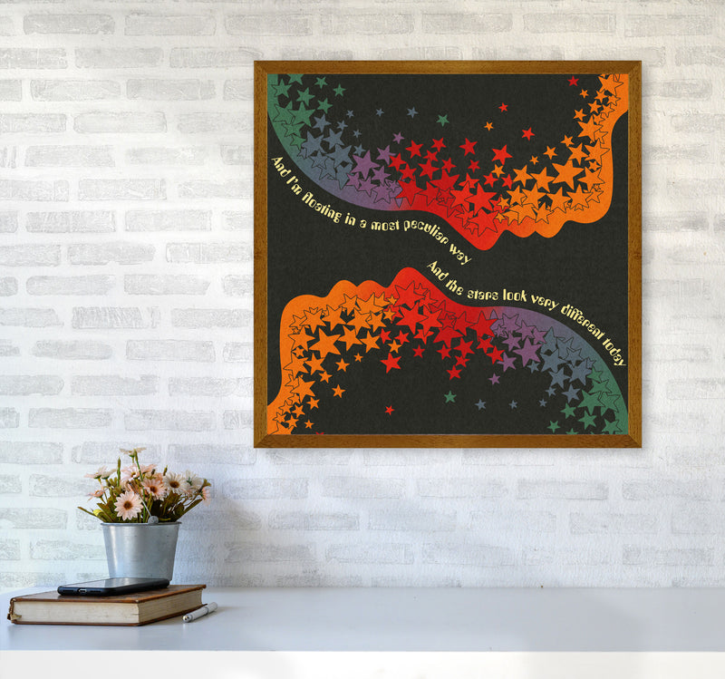Space Oddity Textured Art Print by Inktally6060 Print Only