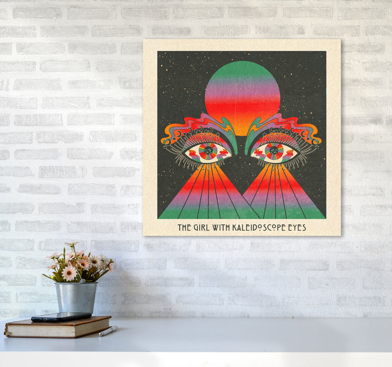 The Girl - Text 2 Art Print by Inktally6060 Black Frame