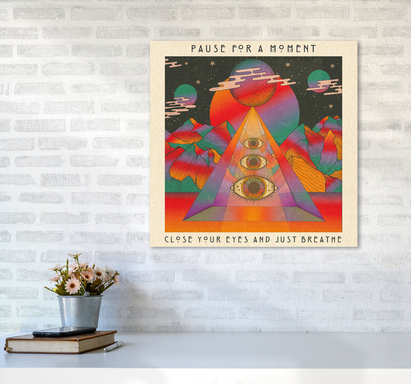 Breathe Final For Print Art Print by Inktally6060 Black Frame