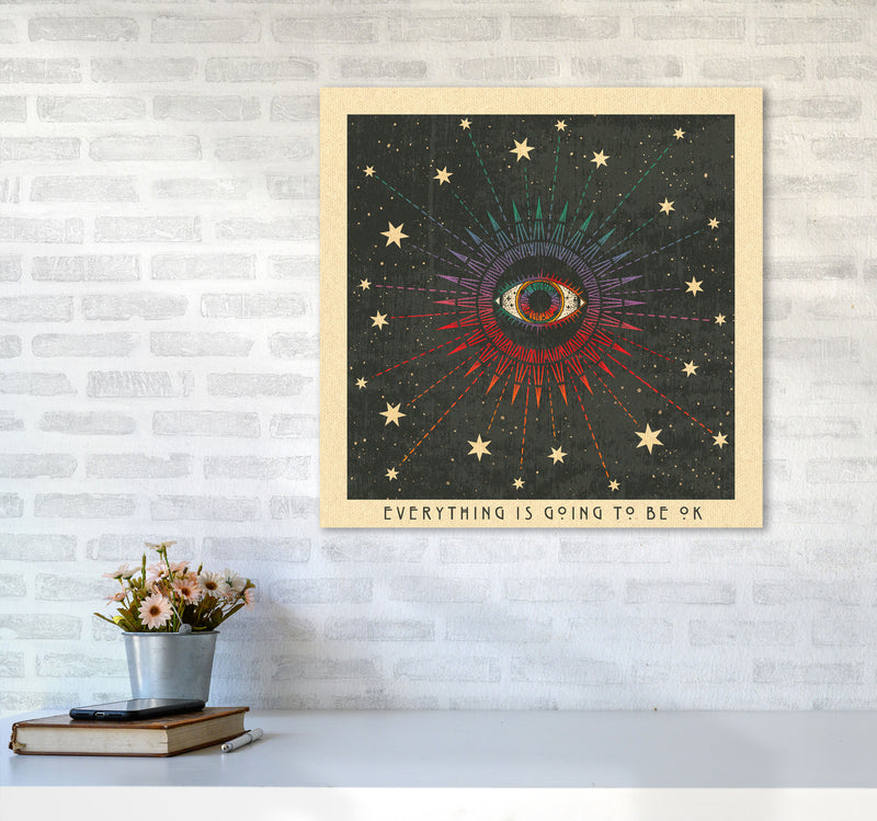 Everything Is Going To Be Ok Art Print by Inktally6060 Black Frame