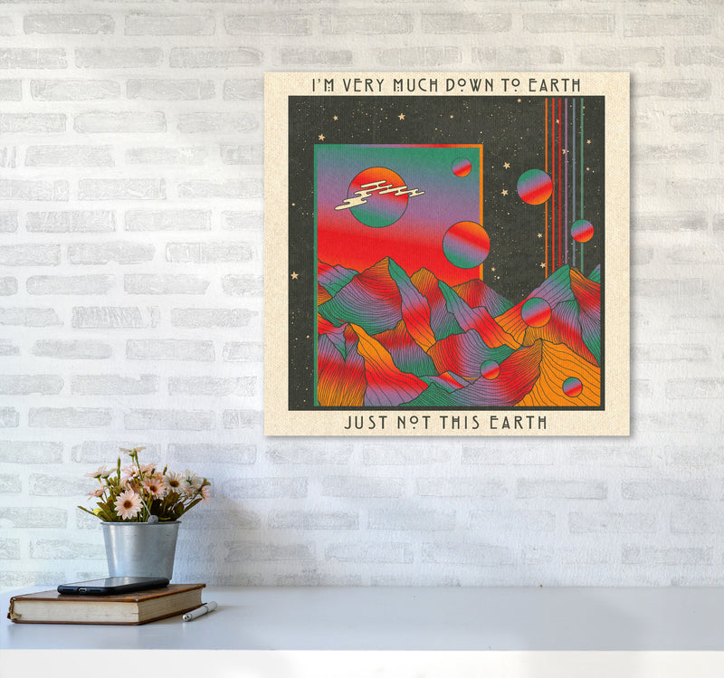 Down To Earth Art Print by Inktally6060 Black Frame
