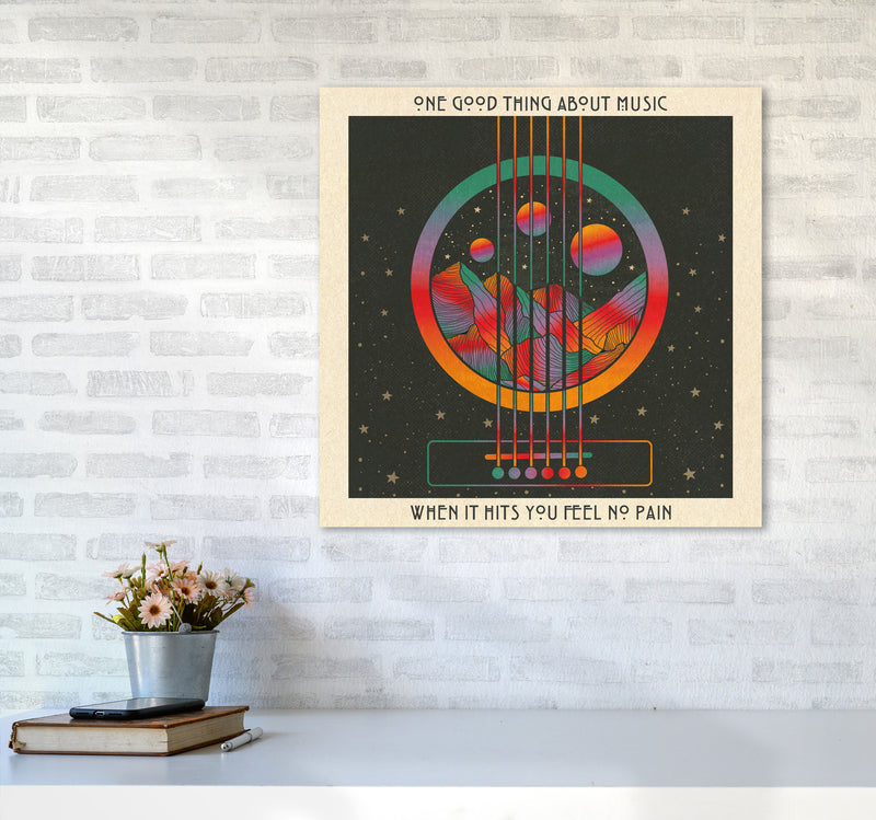 Trench Town Rock Art Print by Inktally6060 Black Frame