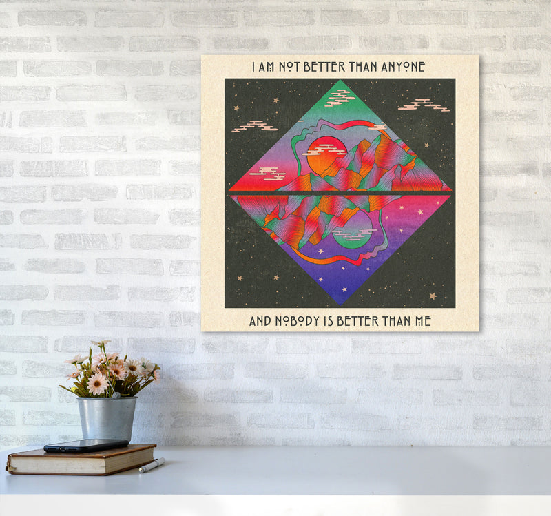 I Am No Better Final - 7000Px Art Print by Inktally6060 Black Frame