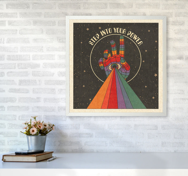 Power Final Art Print by Inktally6060 Oak Frame