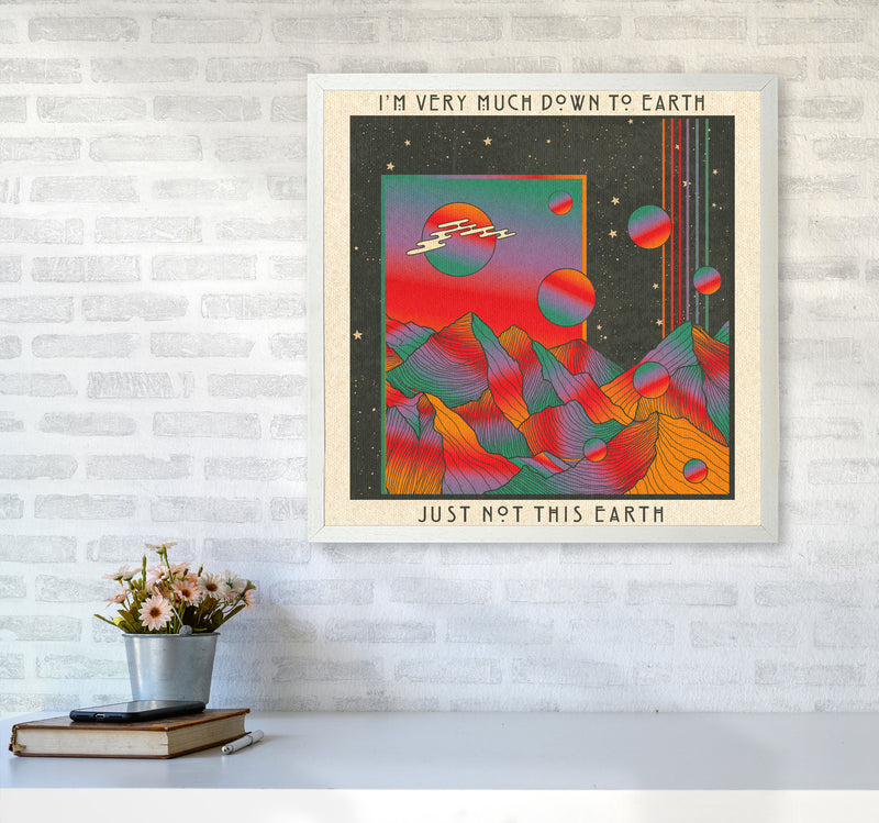 Down To Earth Art Print by Inktally6060 Oak Frame