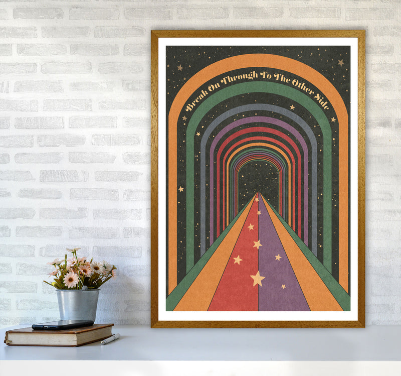 Break On Through A1 Bordered 24Mm Art Print by Inktally A1 Print Only