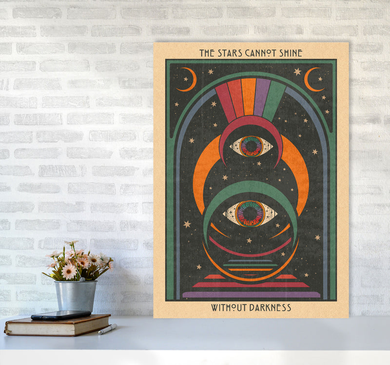 Darkness - For Print Art Print by Inktally A1 Black Frame