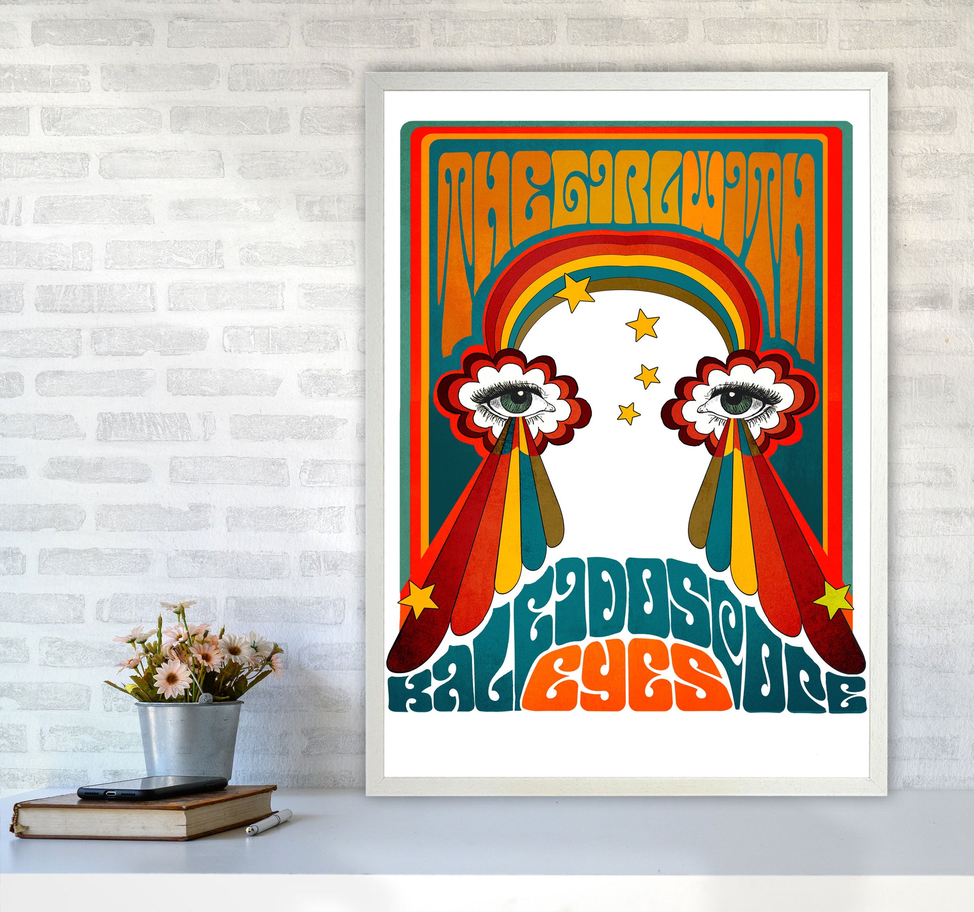 Kaleyesnewfinalsmall Art Print by Inktally A1 Oak Frame