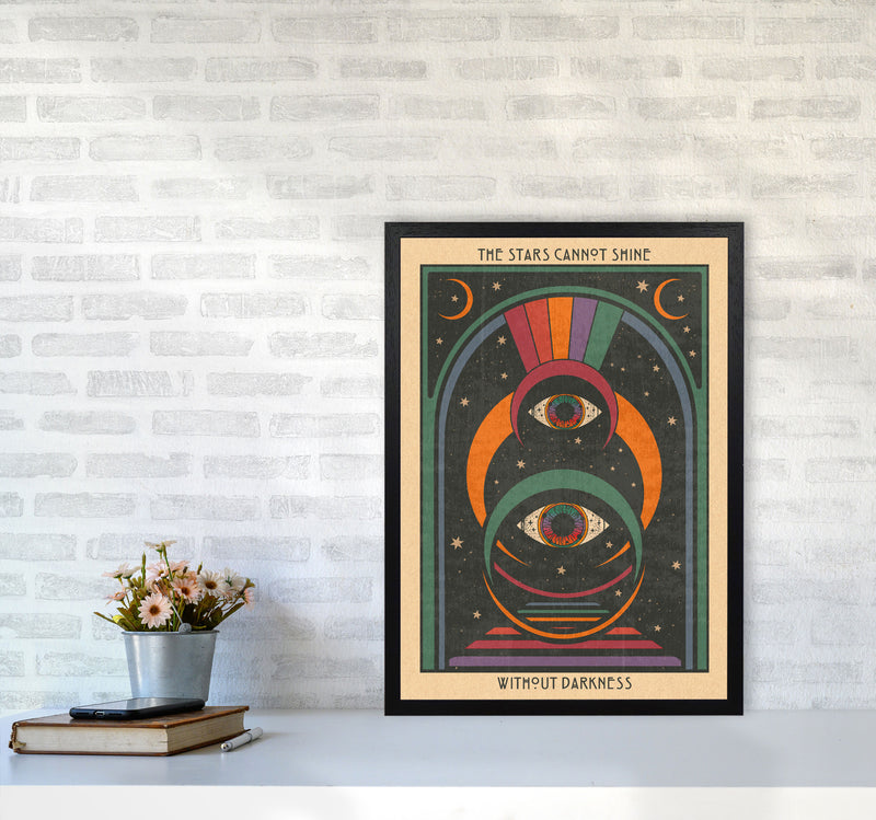 Darkness - For Print Art Print by Inktally A2 White Frame