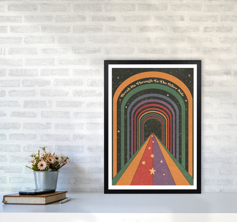 Break On Through A1 Bordered 24Mm Art Print by Inktally A2 White Frame