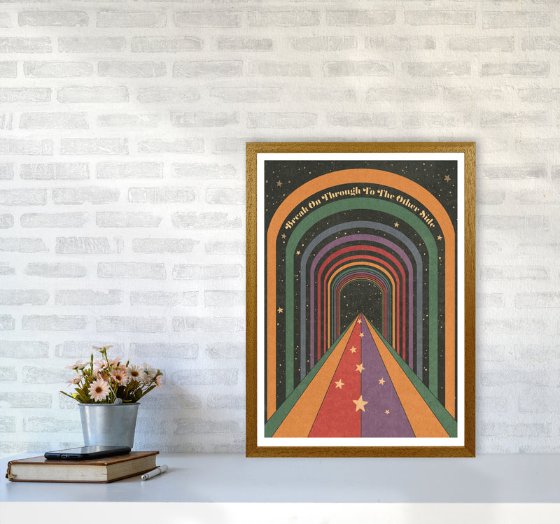 Break On Through A1 Bordered 24Mm Art Print by Inktally A2 Print Only
