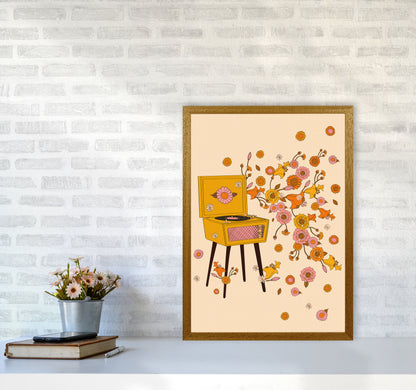 Turntable A1 Art Print by Inktally A2 Print Only