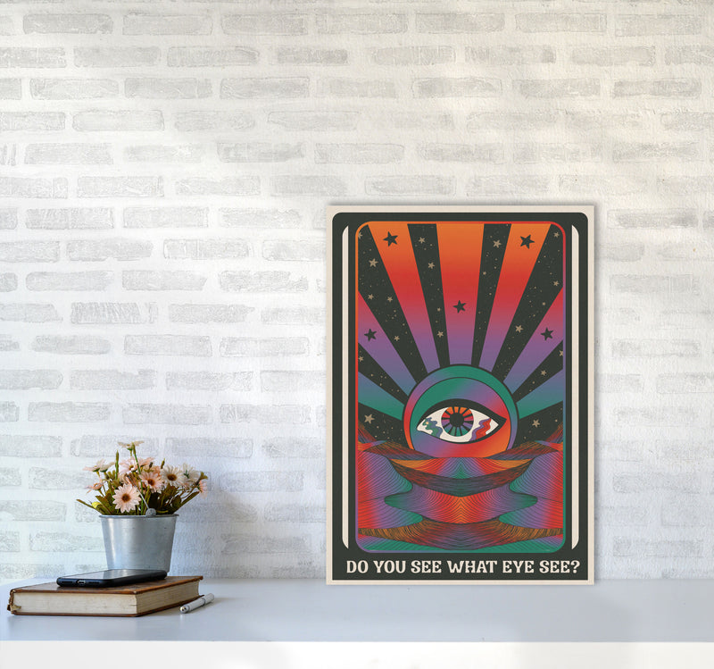 Do You See What Eye See For Print Art Print by Inktally A2 Black Frame