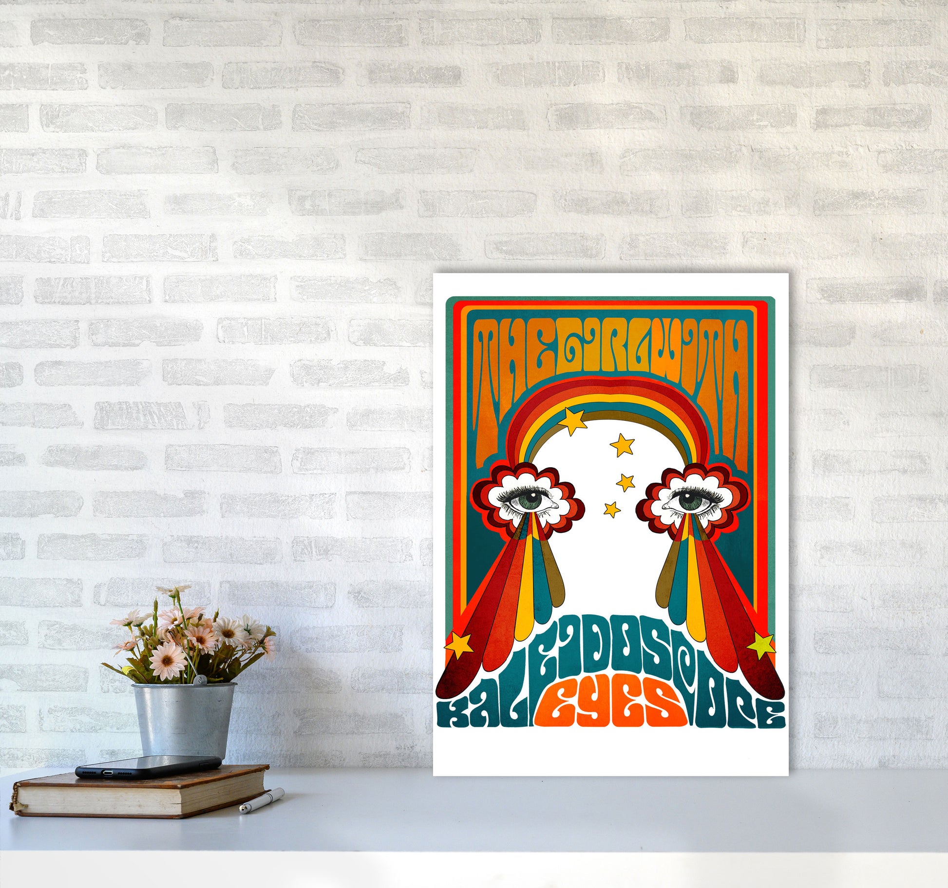 Kaleyesnewfinalsmall Art Print by Inktally A2 Black Frame
