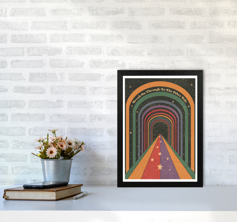 Break On Through A1 Bordered 24Mm Art Print by Inktally A3 White Frame