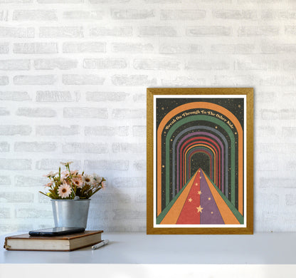 Break On Through A1 Bordered 24Mm Art Print by Inktally A3 Print Only