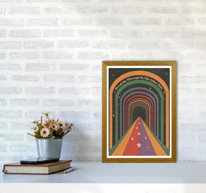 Break On Through A1 Bordered 24Mm Art Print by Inktally A3 Print Only