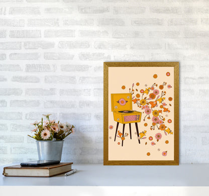 Turntable A1 Art Print by Inktally A3 Print Only