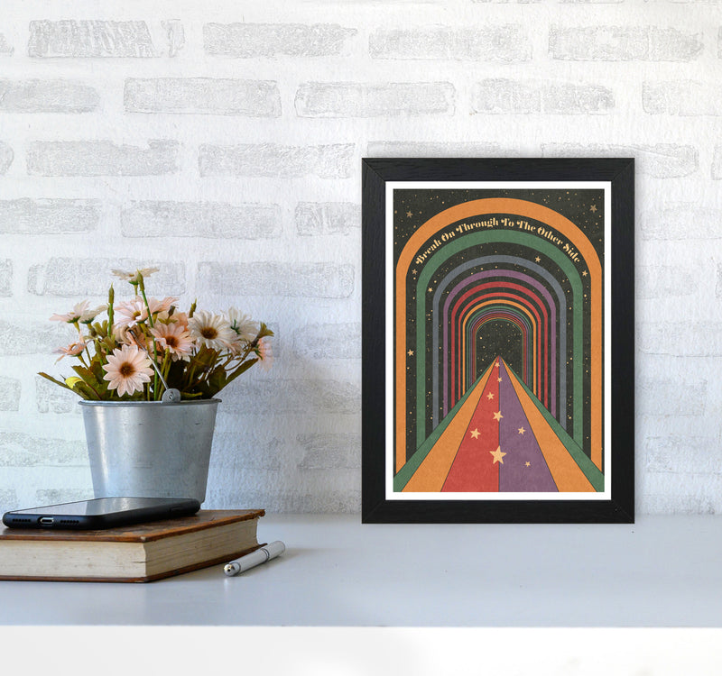 Break On Through A1 Bordered 24Mm Art Print by Inktally A4 White Frame