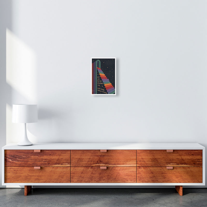 Stairway To Heaven A1 Gelato Art Print by Inktally A4 Canvas