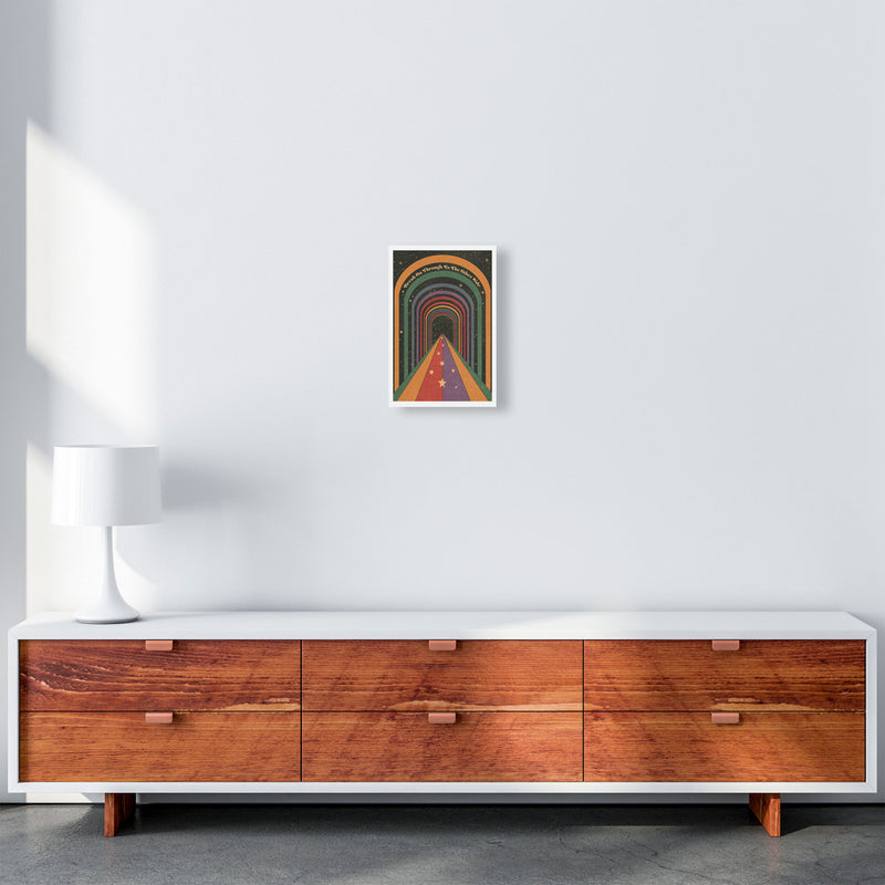 Break On Through A1 Bordered 24Mm Art Print by Inktally A4 Canvas