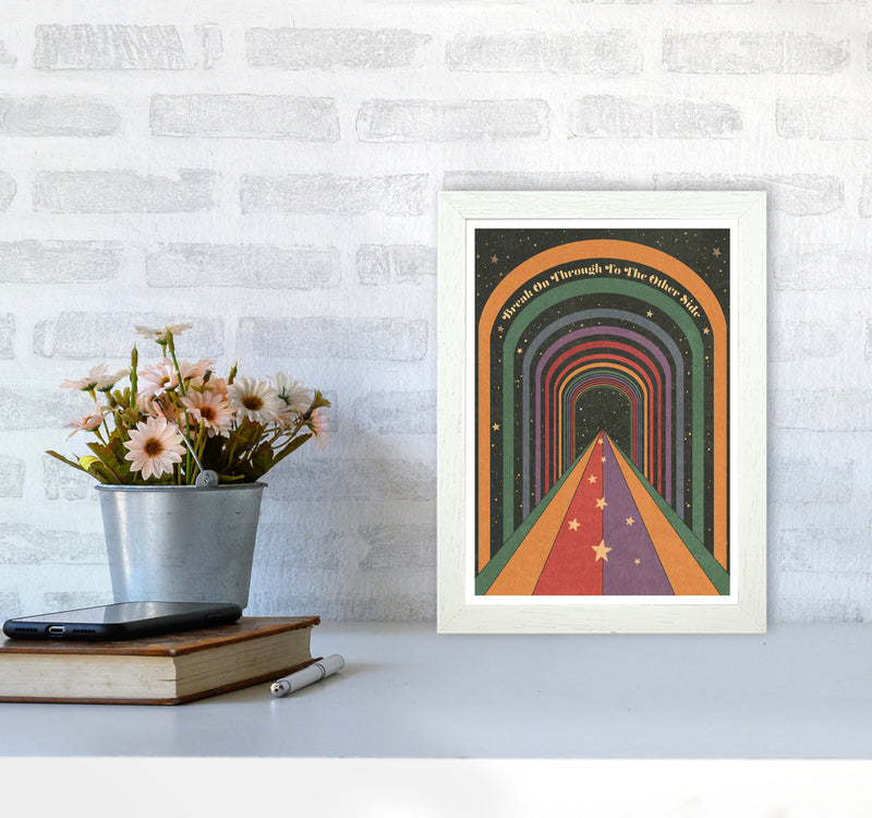 Break On Through A1 Bordered 24Mm Art Print by Inktally A4 Oak Frame