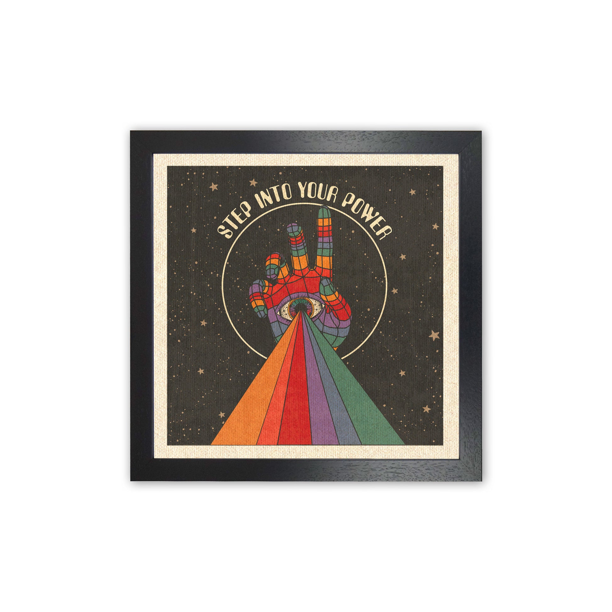 Power Final Art Print by Inktally Black Grain
