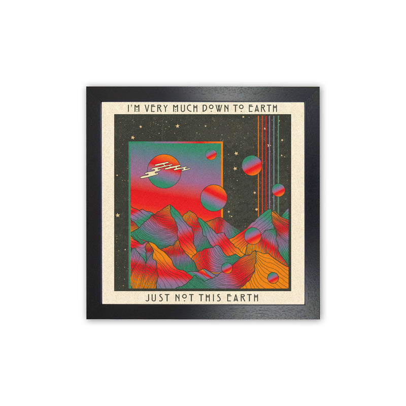 Down To Earth Art Print by Inktally Black Grain