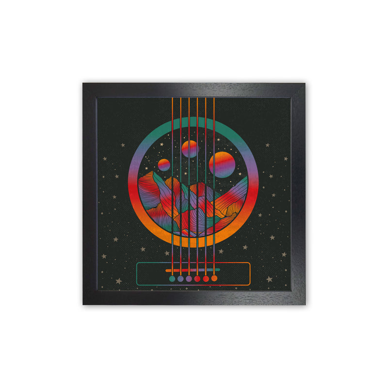 Music Transports My Soul Art Print by Inktally Black Grain