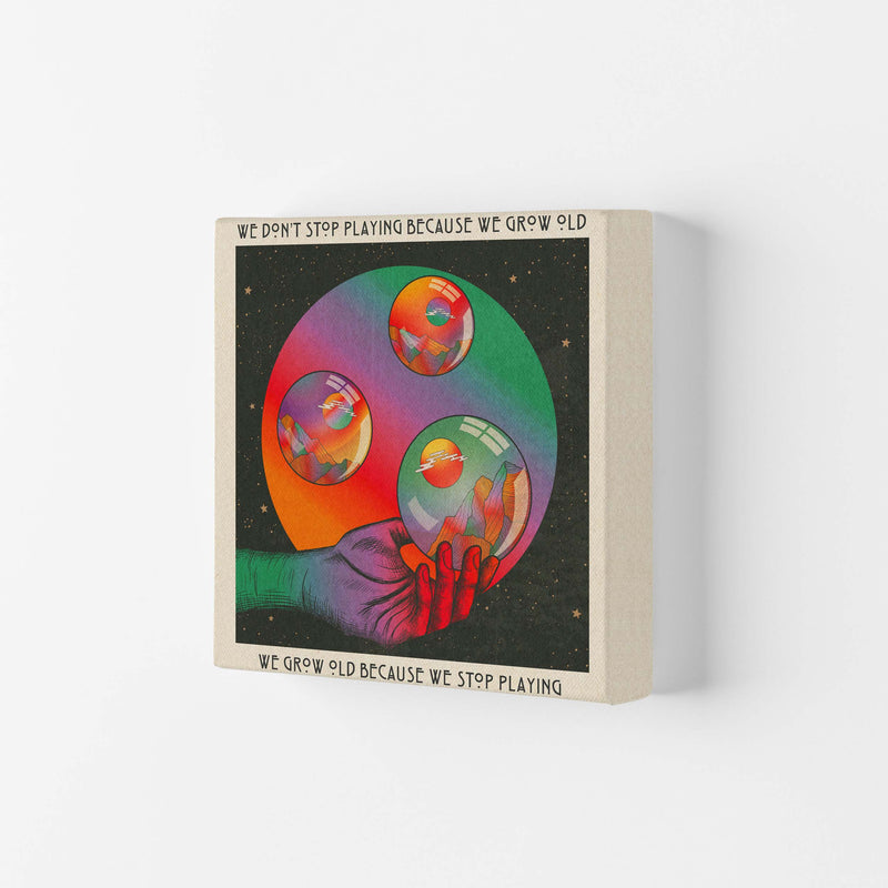 Play - Texted Art Print by Inktally Canvas
