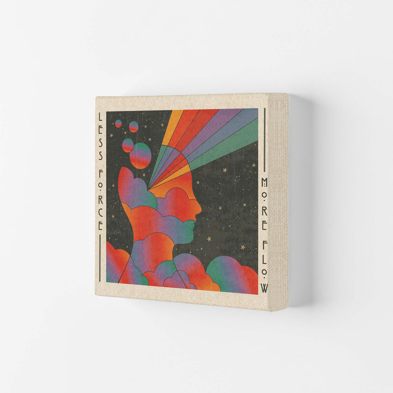 Less Force More Flow Art Print by Inktally Canvas
